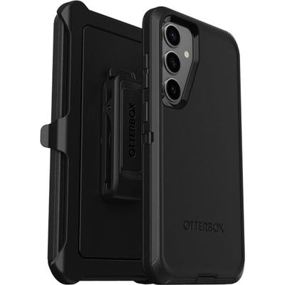 Funda para Samsung Galaxy S24+ OtterBox Defender, Resistente a Golpes y caídas, Ultra-Rugerizada, Protectora, Testada 5X con estándares Militares anticaídas, Negro, Sin Caja Retail