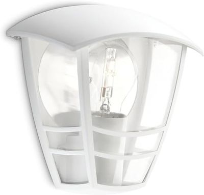 Philips Lighting Aplique de parede de exterior, tomada grossa, resistente às intempéries, embutido, lâmpada não incluída, IP44