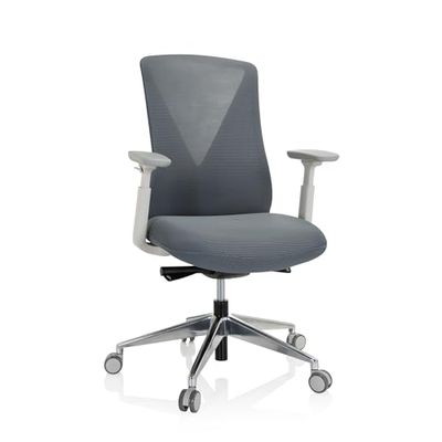 hjh OFFICE Professionele bureaustoel PAPIL PRO stof/netstof Grijs