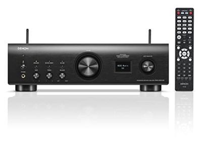 Denon PMA-900 None-HiFi-förstärkare, stereoförstärkare med HEOS byggd, 2 x 85 W, inbyggd phono-förförstärkare, Hi-Res certifierad, AirPlay 2, Bluetooth, svart