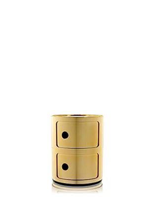 Kartell Componibili, Conteneur 2 éléments, Or, Base ronde