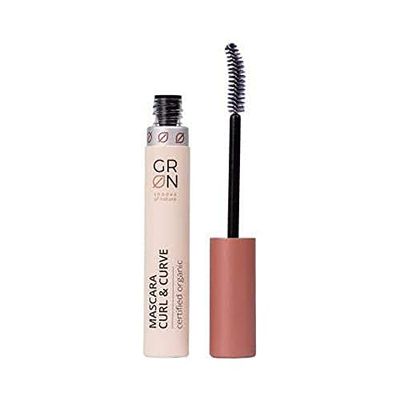 Grn shades of nature 30958 Mascara cosmética orgánica rizo y curva basalto negro - pestañas columpiadas y separadas - aspecto profundo - vegano - 9 ml