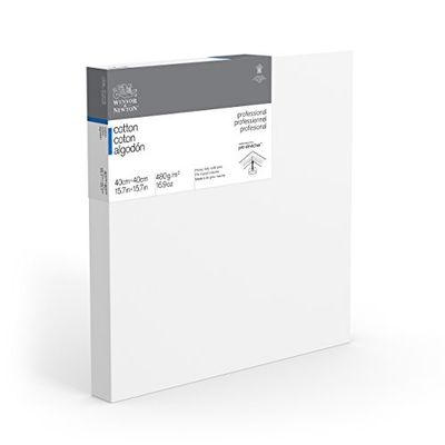Winsor & Newton 40 x 40 cm professionell bomull djup kant kanvas (paket med 1)
