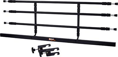 dobar® 62201 Walky Guard Plus Universeel scheidingsrooster, kofferbak, hondenhek, autotransportbeschermingsrooster voor de hoofdsteun, bagagerooster voor honden, roestvrij staal, 29-45 x 85-152 cm,
