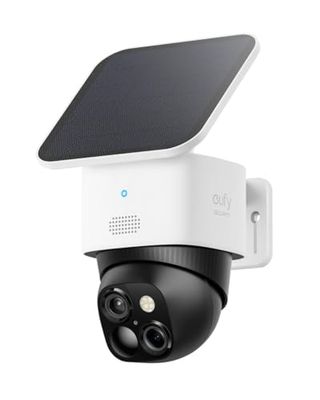 eufy Security SoloCam S340 3K telecamera pannello solare, telecamera wi-fi esterno senza fili, sorveglianza a 360°, Wi-Fi a 2,4 GHz, nessun costo mensile, compatibile con HomeBase 3