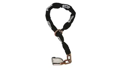 ABUS Combinação de cadeado e corrente Granit Detect XPlus™ 8008/12KS120 - Cadeado de mota com função de alarme - nível de segurança 20, preto