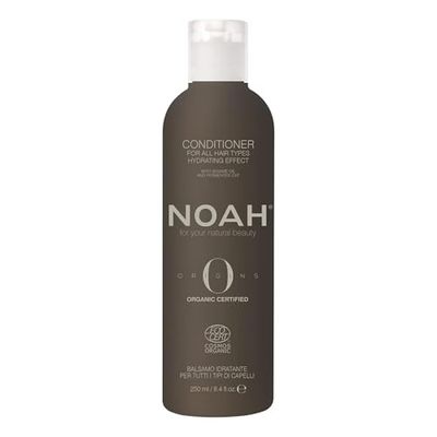 NOAH Origins Organic Conditioner – Hydrating with Sesame Oil & Fermented Oat, Lightweight & Nourishing, Enhances Shine & Smoothness, Detangles & Softens, COSMOS Organic, SLS-Free, 250ml