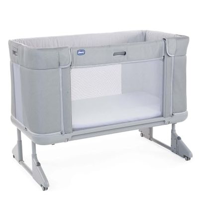Chicco Next2Me Forever, Cuna Colecho Bebé 3in1, Se Convierte en Cuna Montessori, Hasta 4 Años (22 Kg), Altura Ajustable, Buena Circulación del Aire, 4 Ruedas, Colchón incluido