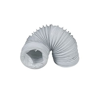 Europart 447886 Canalizado Manguera Calidad 100 mm PVC Manguera 280 cm climática de secado Campana, color blanco