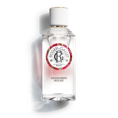 Roger&Gallet - Eau Parfumée Bienfaisante Gingembre Rouge 100ml - Baies roses Gingembre Benjoin - 92% d'ingrédients d'origine naturelle