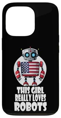 This girl really loves robots, Robotics for Kids Robot Case for iPhone 13 Pro