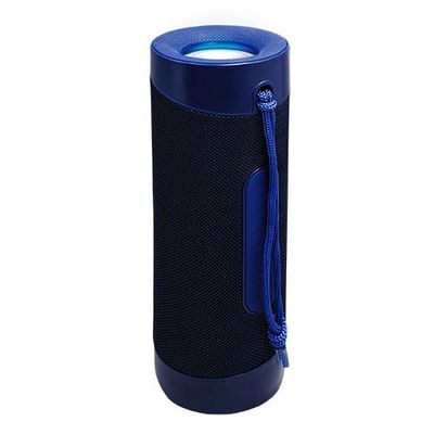 VoltShine Blue Bluetooth Speaker, Surround Sound, Wireless Connection, Portable, Ideal for Music and Outdoor Entertainment.