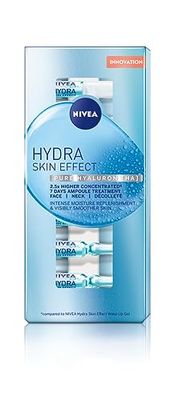 NIVEA Hydra Skin Effect - Fiale per la cura del viso per 7 giorni (7 x 1 ml), formula altamente concentrata, per una pelle visivamente ringiovanita,con acido ialuronico puro, HA