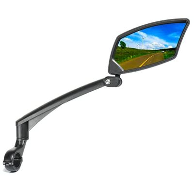BriskMore - Espejo retrovisor para manillar de bicicleta eléctrico, cristal resistente a los arañazos, ajustable y giratorio, conducción segura, para lado derecho BT-016R