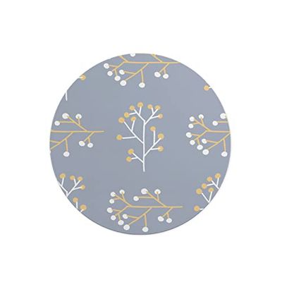 Questo Casa, Round Digital Printed Mouse Pad, Non-Slip Base, for Office and Home, Diameter:22cm