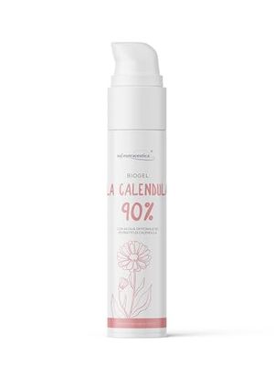 Saf.Nutraceutica - La Calendula 90%, Biogel avec 90% de Calendula, Régénérant de la Peau en Cas de Coups de Soleil, Irritations, Idéal pour les Peaux Délicates des Bébés et des Personnes Âgées, 100ml