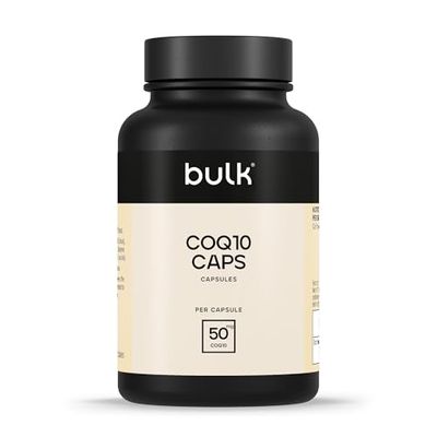 Bulk Capsules d'enzyme Q10 (CoQ10), 50 mg, 60 gélules L'Emballage Peut Varier