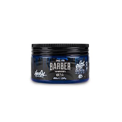 BARBER MARMARA No.34 Hair Styling Gel 250 ml – Men's Hair Gel – Strong Hold – No Gluing and No Residue – Alcohol Free – Fresh Fragrance – Hair Gel – Wet Hair Look – Rubber Effect
