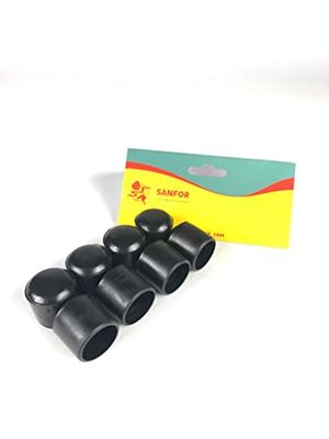 Sanfor | PVC hoes | bescherming voor voeten en slangen 14 mm | ondersteunende stokken, cilindrisch, antislip, hechtend, zwart | 8 stuks