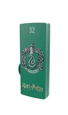 EMTEC, ECMMD32GM730HP02 , Clé USB 32 Go Harry Potter Slytherin - Design exclusif, système coulissant, vitesse de lecture jusqu'à 15 MB/s, vitesse d'écriture jusqu'à 5 MB/s - Vert 32 Go