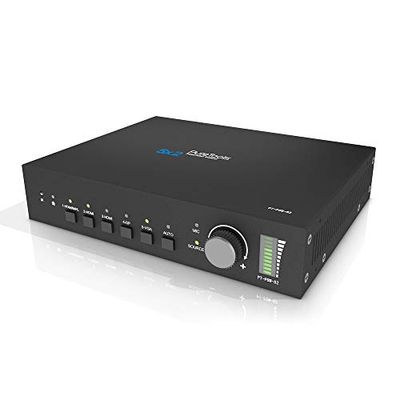 PureTools PT-PSW-52 sömlös skalutväxlare 5 x 2, 1080P, 3-nivåer MIC, HDMI och HDBT-utgångar