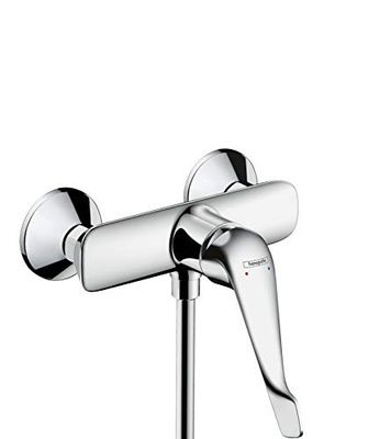 hansgrohe Novus Miscelatore monocomando doccia esterno con maniglia extra lunga, cromo, 71926000
