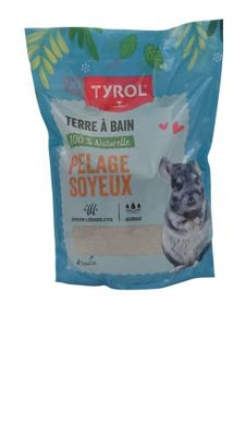 Tyrol Badaarde voor chinchilla/kleine knaagdieren, schoonheid, bont, chinchilla, gereinigde vacht, 3 kg zak