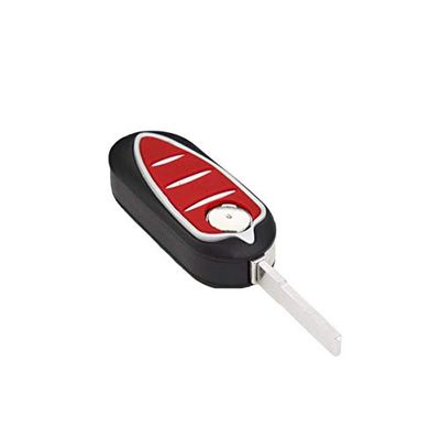 1neiSmartech Etui na klucze kompatybilne z Alfa Romeo Mito Giulietta GTO Brera 159, do obsługi samochodu, 3 przyciski, w komplecie ze zdejmowanym ostrzem