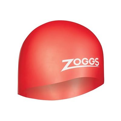 Zoggs unisex simmössa i silikon, röd, normal UK
