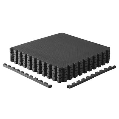 CAP Barbell 1-pak mat do ćwiczeń puzzle 61 cm x 61 cm x 3/10.2 cm wzór T - czarny