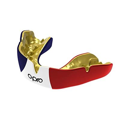 Opro Nuovo Instant Fit paradenti, protezione dentale, tecnologia di adattamento rivoluzionaria, protezione e aderenza, per football americano, wrestling, boxe, hockey