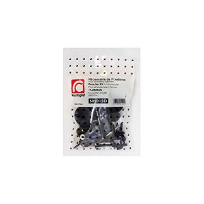 Restagraf - Kit de Fixations pour Bouclier Avant TALISMAN Toutes Versions (09/2015 à 04/2022) - Réf. 601015D - Sachet de 34 Pièces