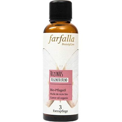 farfalla Huile de ricin - Huile de soin bio pour la peau et les cheveux - Atténue les cernes - Cosmétique naturel - Végétalien