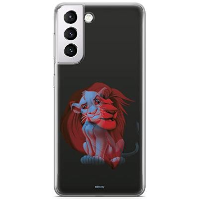 ERT GROUP etui na telefon Samsung S21, case oryginalny i oficjalnie licencjonowany przez Disney, wzór Simba i Przyjaciele 001, optymalnie dopasowane, plecki z TPU