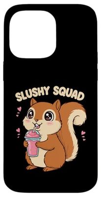 Slushy Squad Squirrel Cute Funny Summer Drink Design Case for iPhone 14 Pro Max