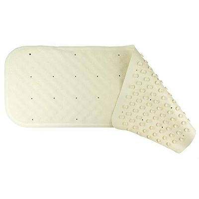 Homecraft Extra Long Bath Mat, Bathtub and Shower Mat, Non-Slip Shower Pad with Drainage Holes, Perforated Shower Mat, standard or Sit Shower Mat, Made with Suction Cups for Grip and Quality Rubber