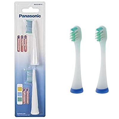 PANASONIC WEW0974W503 Brossettes compatible avec la brosse à dent électrique série EW-DM81 & EW0911 - Brossette de Rechange En V pour Brosses à Dents Panasonic - Compatibilite EW1031(Modèle aléatoire)
