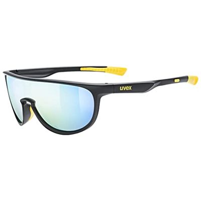 uvex sportstyle 515, Brillenkoker Unisex-Volwassene, black matt/mirror yellow, one size