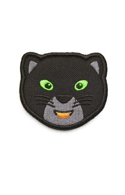 Affenzahn Panther, VE3-Insignias de Velcro Unisex niños, Negro, 7,8cm