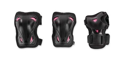 ROLLER BLADE Proteções Skate Gear W 3 pacotes, mulheres, preto, S