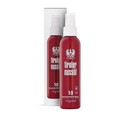 Tiroler notenolie zonnemelk spray origineel waterbestendig SPF 10, per stuk verpakt (1 x 150 ml)