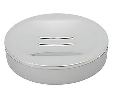 Porte savon argent 11,5x11,5x2,4 cm réf LU117300300