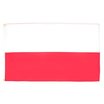 AZ FLAG - Drapeau Pologne - 150x90 cm - Drapeau Polonais 100% Polyester Avec Oeillets Métalliques Intégrés - Pavillon 110 g