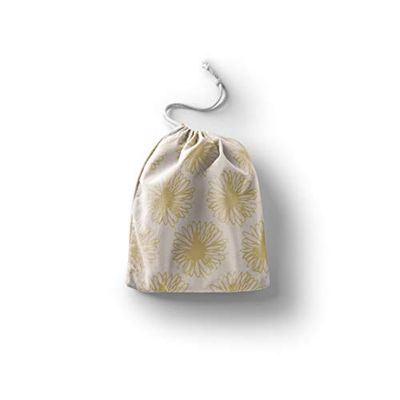 Bonamaison Printed Cotton Produce Bag with Drawstring, Reusable Grocery Bag, Biodegradable Eco-Friendly Bags, Travel Pouch, Sachet Bags, Shopping Bag, Eco Friendly, Foldable, Size: 40x50 Cm