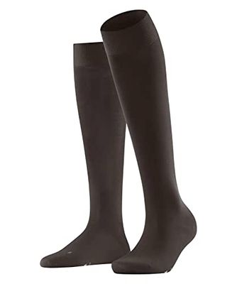FALKE Vitalizer W Kh cotone con compressione 1 paio, Calzini lunghi Donna, Marrone Dark Brown 5239, 39-40
