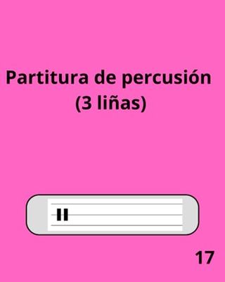 Partitura de percusión (3 liñas)