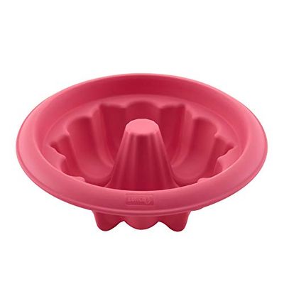 Lurch FlexiForm 83043 Moule à gâteau en silicone platine sans BPA pour des créations spéciales - Dimensions intérieures : 18 cm - 18 x 18 x 6 cm