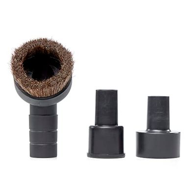 CRAFTSMAN CMXZVBE38785 1-1/4 in. Natural Hair Dusting Brush Wet/Dry Vac Attachment with 1-7/8 in. and 2-1/2 in. Adapters