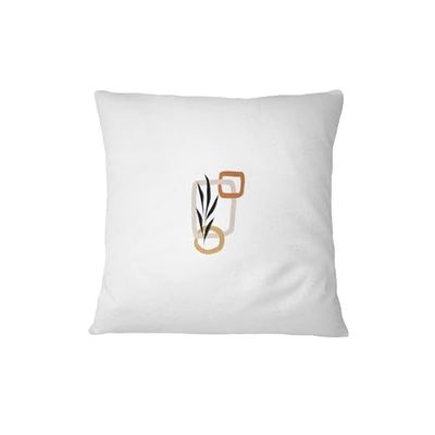 Bona Basics, Fodera decorativa per cuscino, decorazione domestica per divano, caffetteria, dimensioni: 60x60 cm, colore: bianco