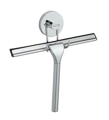 Wenko Vacuum-Loc Limpiador para el baño - Fijar sin taladrar, Acero, 25 x 16 x 2 cm, Cromo